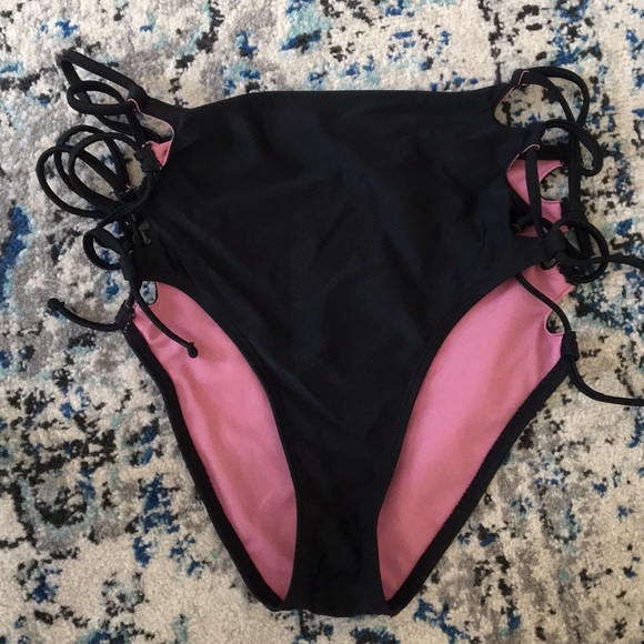 Xhilaration Other - black high waisted swimsuit bottoms